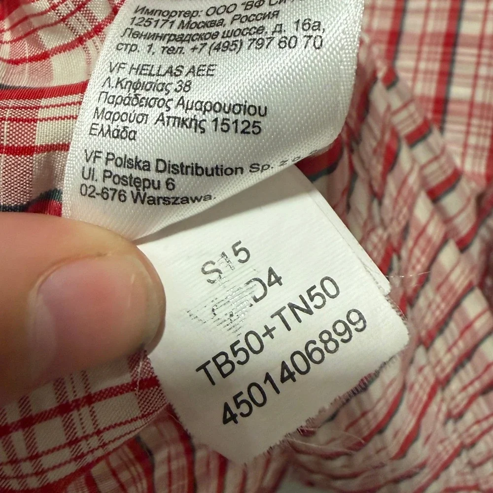 The North Face red white
